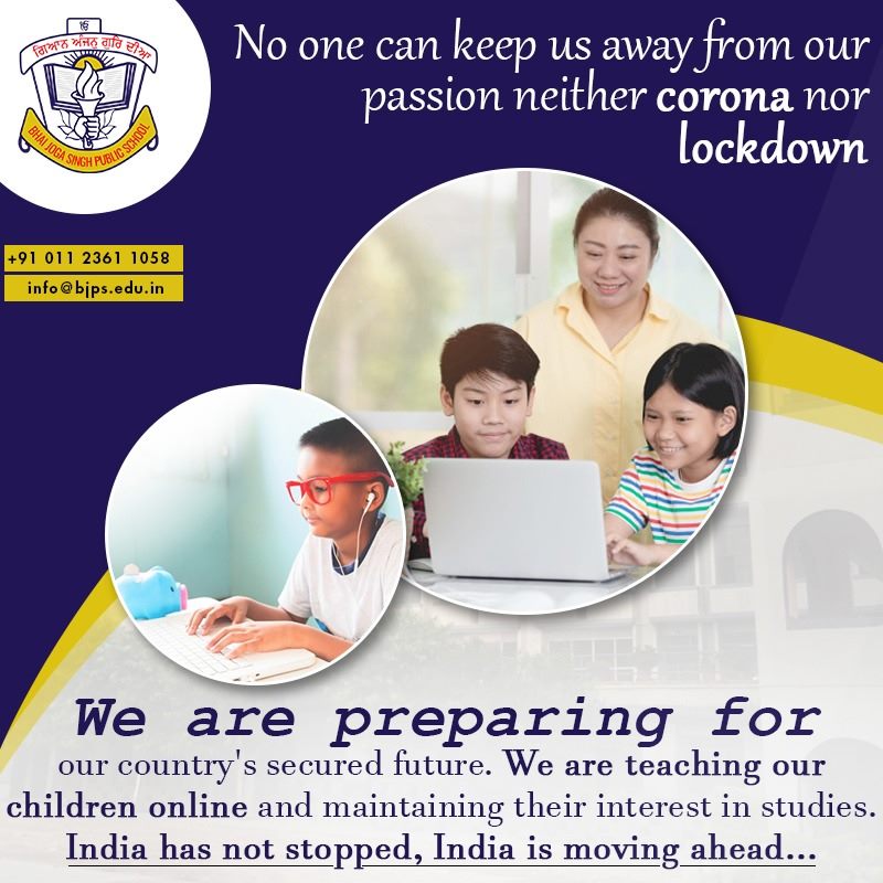 We are teaching our children online.